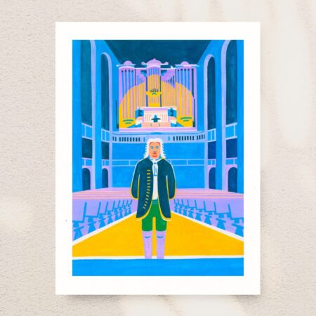 Dessin original de Jean-Sebastien Bach